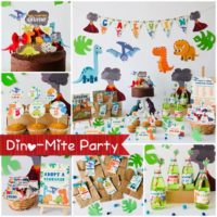 DIY 10 Little Dinosaurs party supplies
