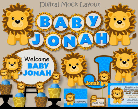 lion king baby shower for boy