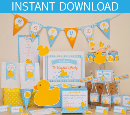 Rubber Ducky Baby Shower kit download