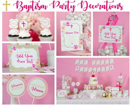 Religious Pink party kit