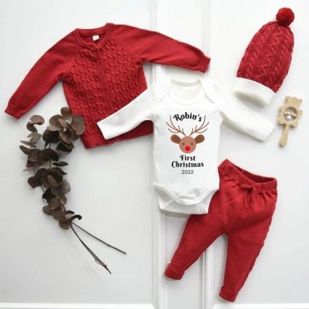 Custom Baby First Holiday outfit